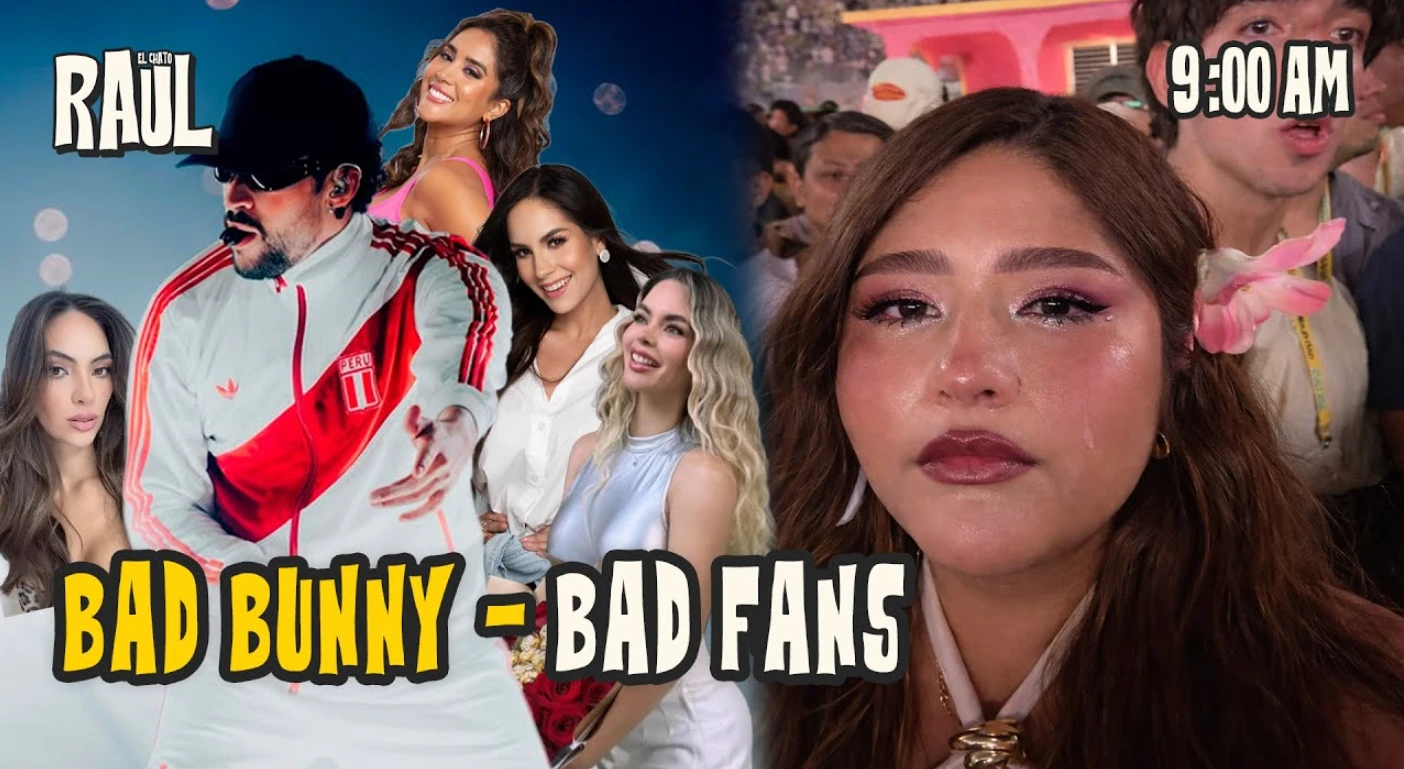 Chica peruana llora en concierto de Bad Bunny