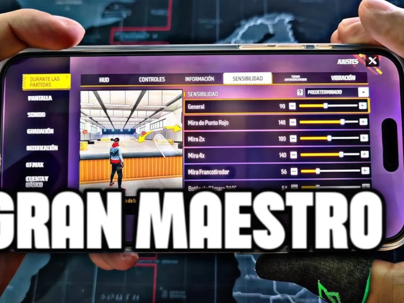 Sensibilidad gran maestro Free Fire