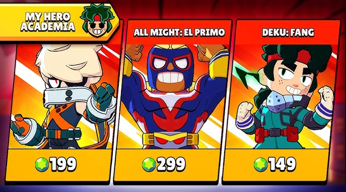 Nueva colaboración de Brawl Stars con My hero Academia