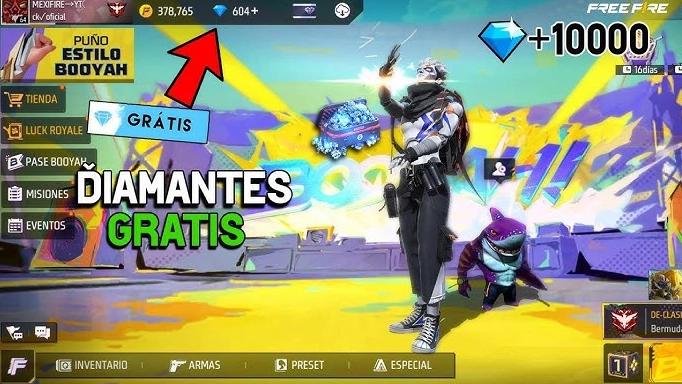Truco para obtener diamantes en Free Fire