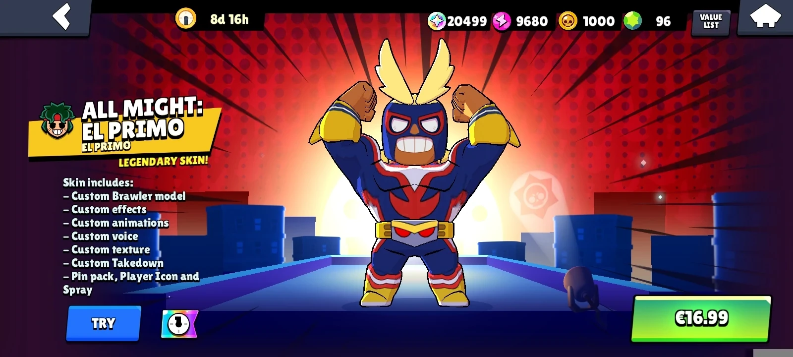 All Might en Brawl Stars: todo sobre la skin de El Primo