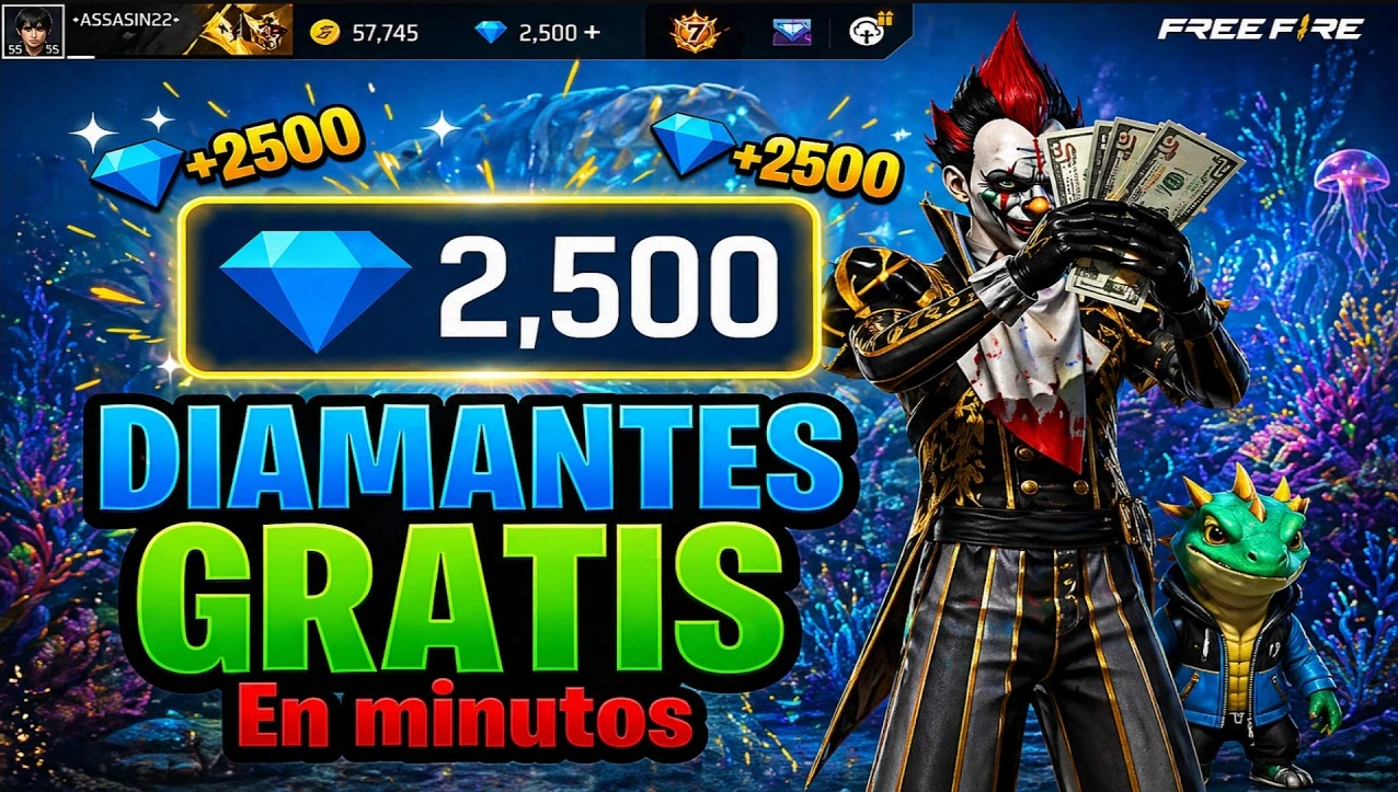 Cómo conseguir diamantes gratis en Free Fire en minutos