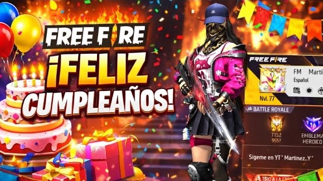 Feliz cumpleaños en Free Fire