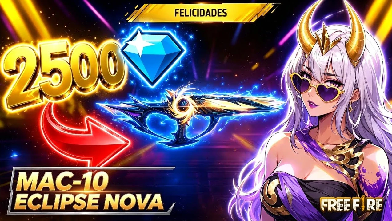 Nueva MAC10 Eclipse en Free Fire