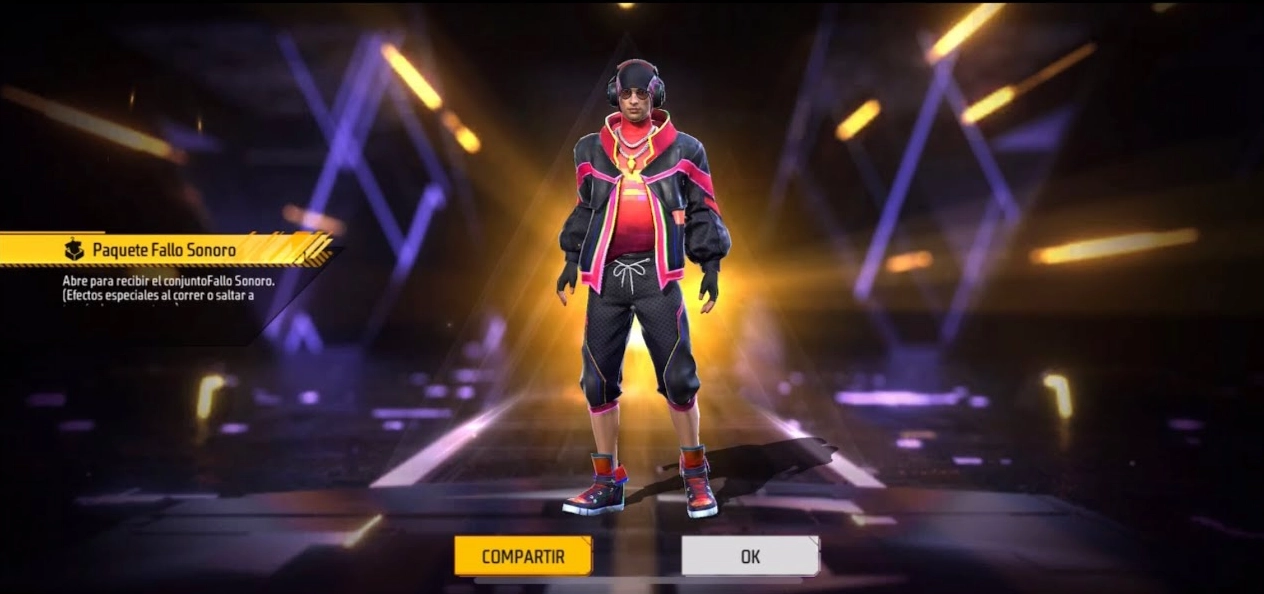 Paquete fallo sonoro en Free Fire