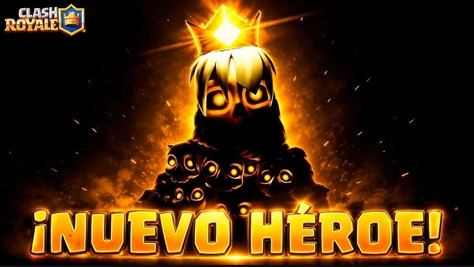 Reina esqueleto heroe de Clash Royale