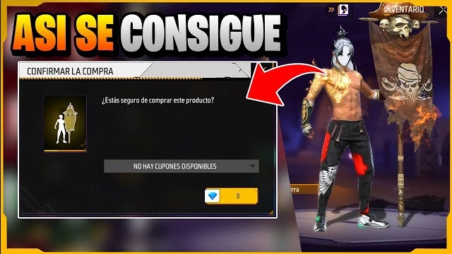 Emote bandera pirata Free Fire