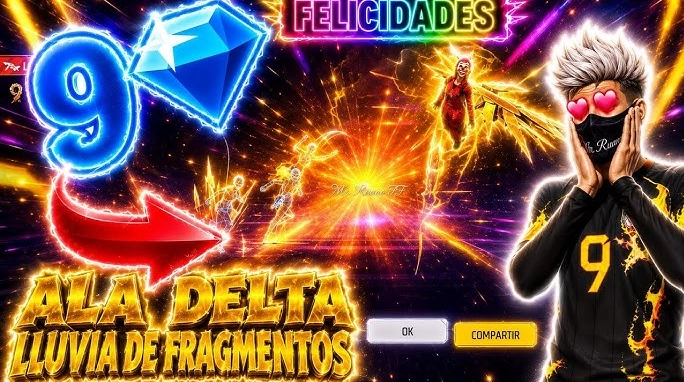 Ala delta lluvia de fragmentos Free Fire