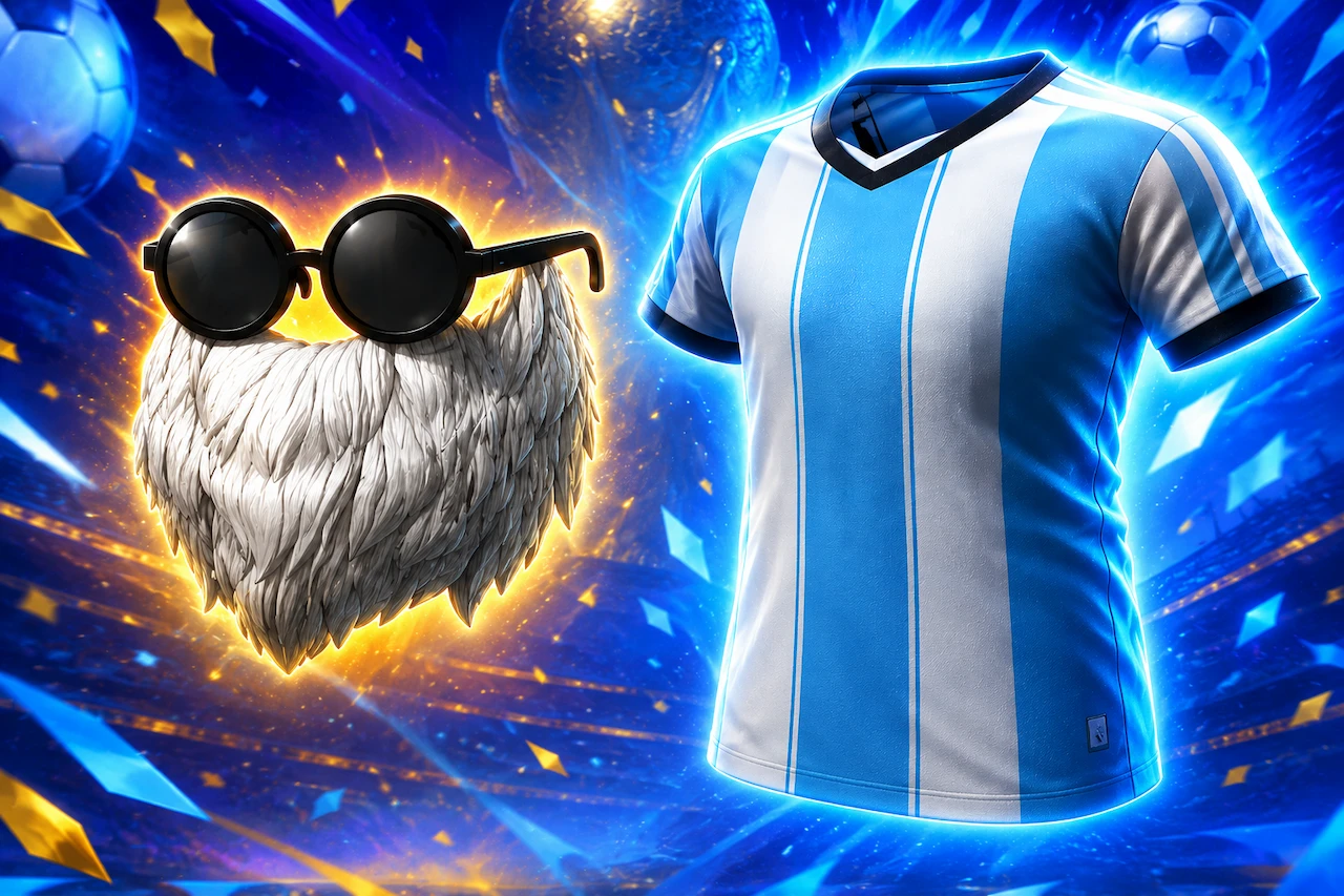 Barba del viejo y camisa de Argentina en Free Fire