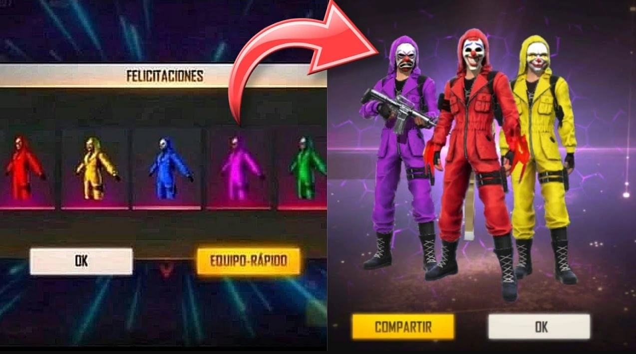 Skins de Criminales en Free Fire