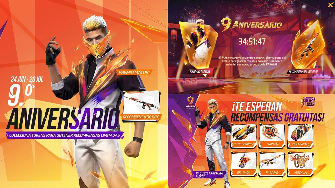 Evento del 9 aniversario Free Fire