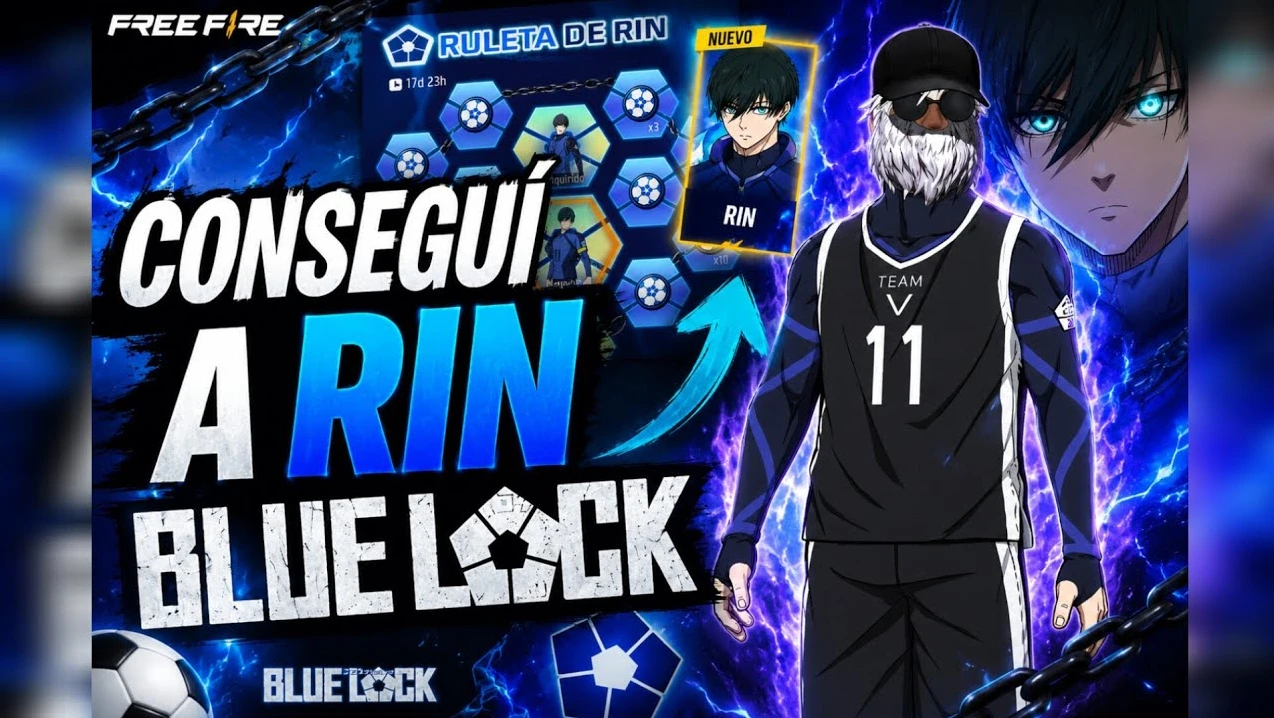 Skin de Rin de Blue Lock en Free Fire